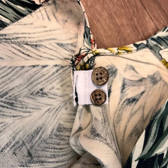 Tommy Bahama 100% Silk Hawaiian Tropic Palm Tree Tropical Camp Shirt Sz L - Picture 8 of 10